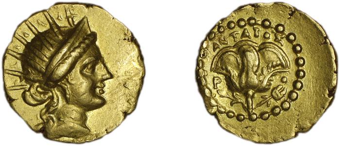 Rhodes Hackens 1965 p. 523, 27-56, реверс, Британский музей