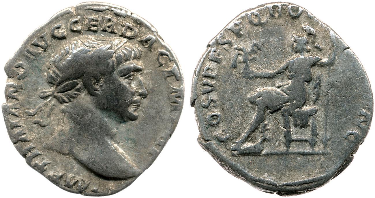 RIC II Trajan 116, аверс, bm