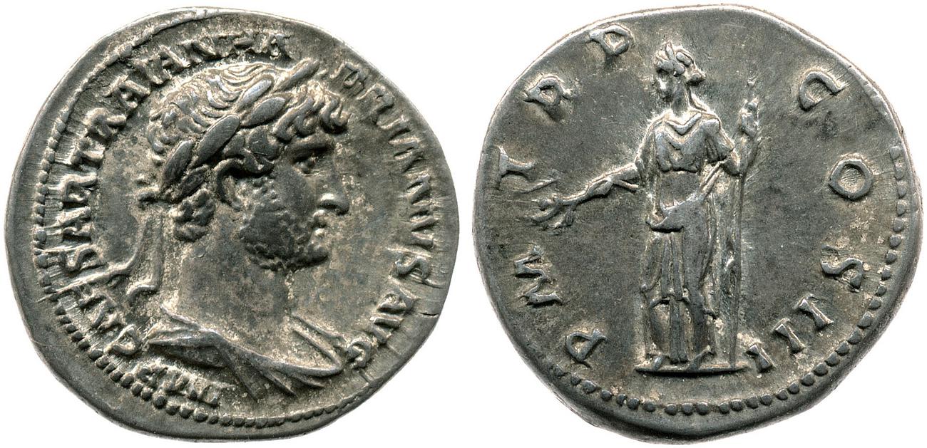 obverse RIC II, Part 3 (second edition) Hadrian 227