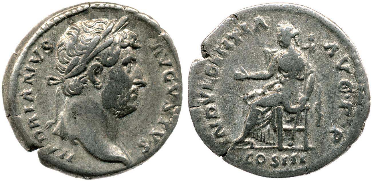 аверс RIC II, Part 3 (second edition) Hadrian 1015