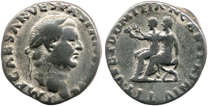 RIC II, Part 1 (second edition) Vespasian 6, реверс, Британский музей