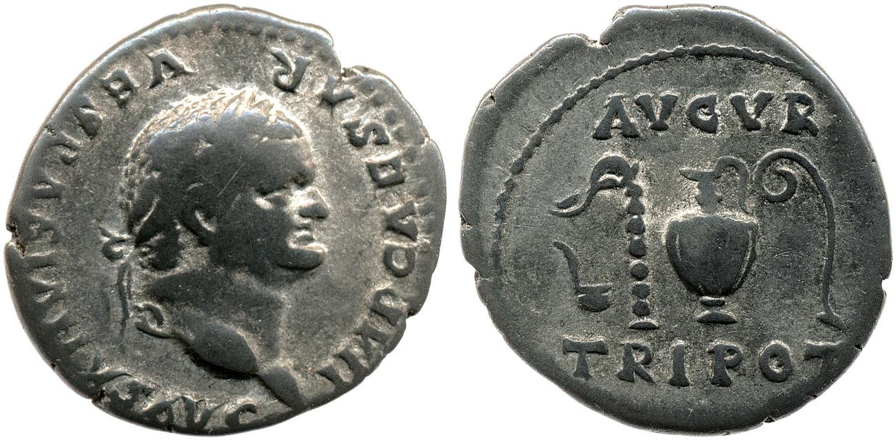 RIC II, Part 1 (second edition) Vespasian 698, аверс, Британский музей