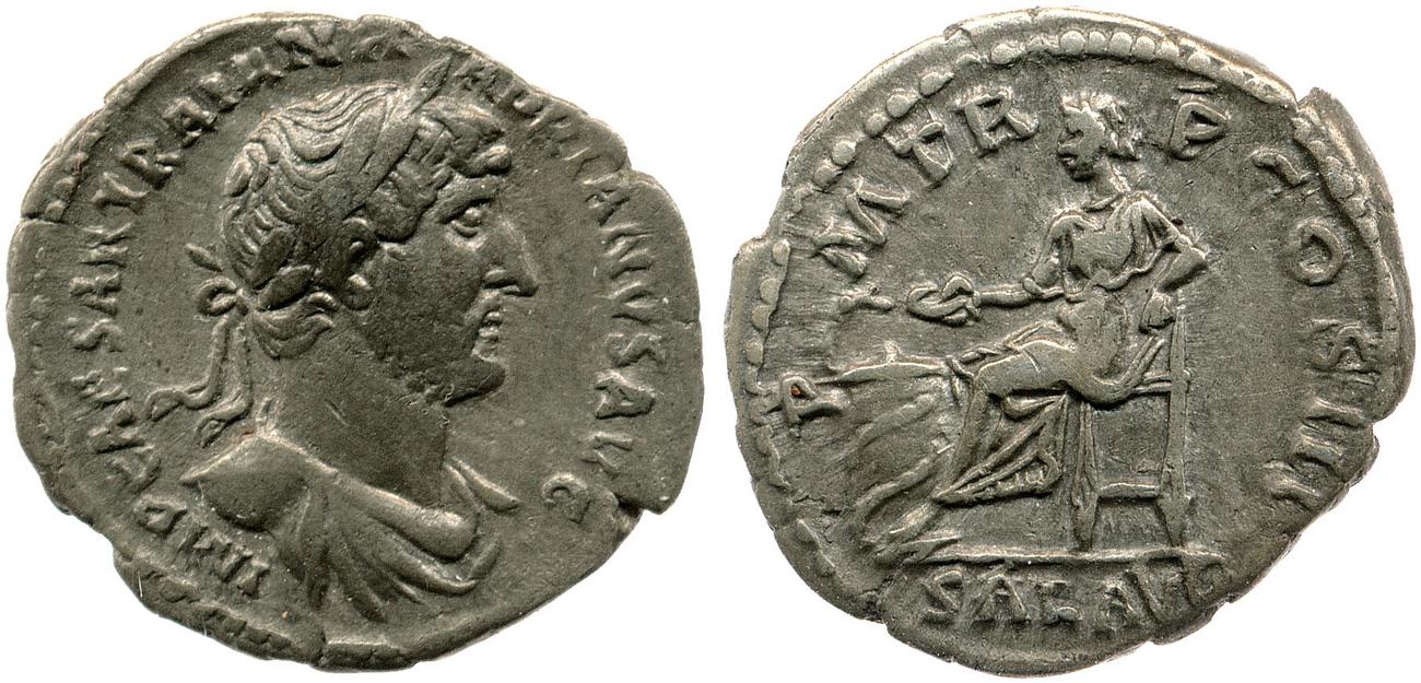 RIC II, Part 3 (second edition) Hadrian 378, аверс, Британский музей
