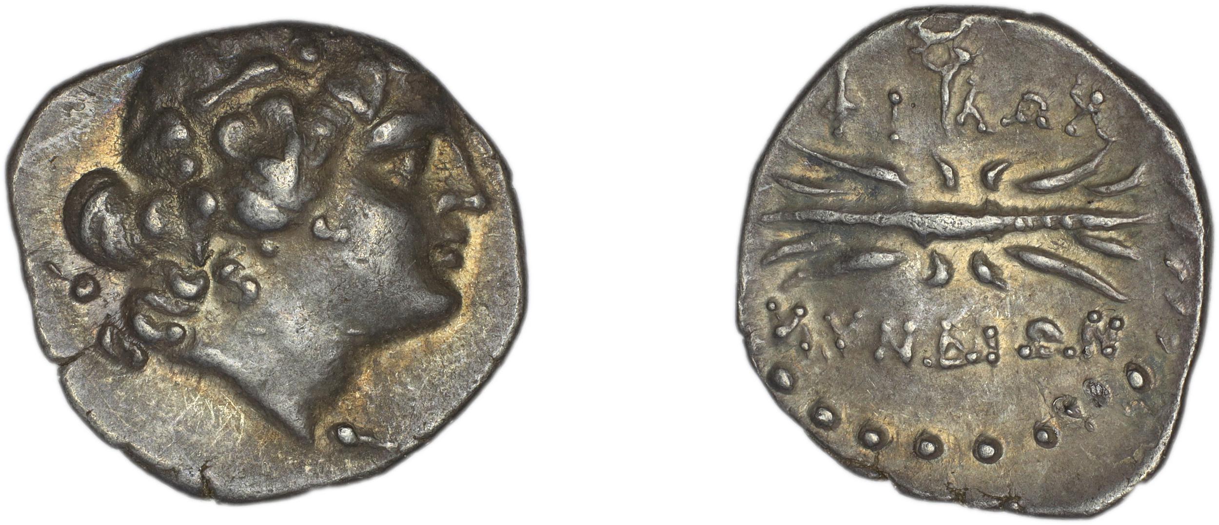 Myndus Zabel and Meadows 2002 Group C hemidrachms, аверс, bm