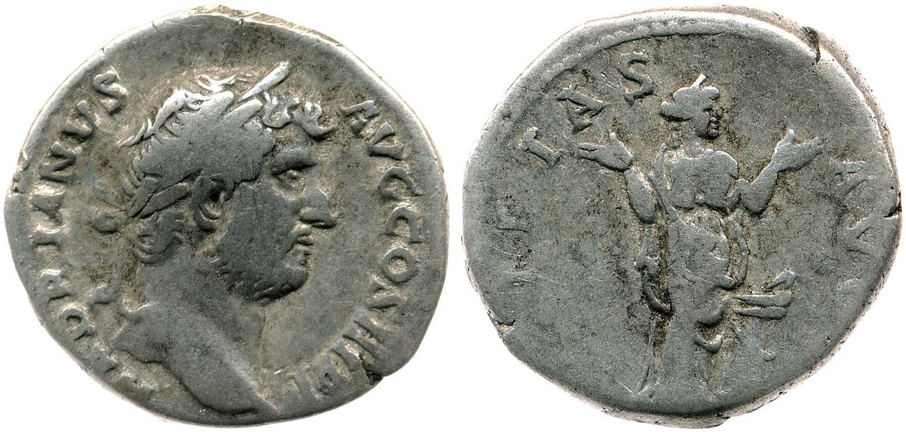 obverse RIC II, Part 3 (second edition) Hadrian 2028