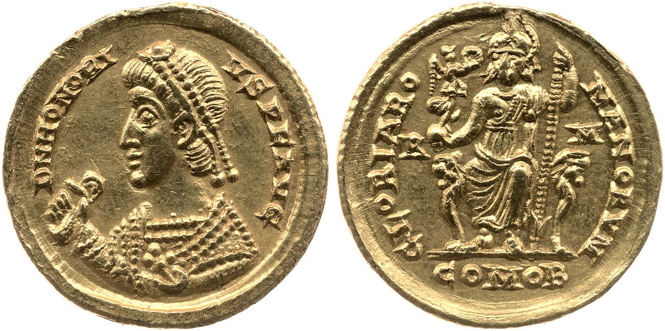 obverse RIC X Honorius 1255