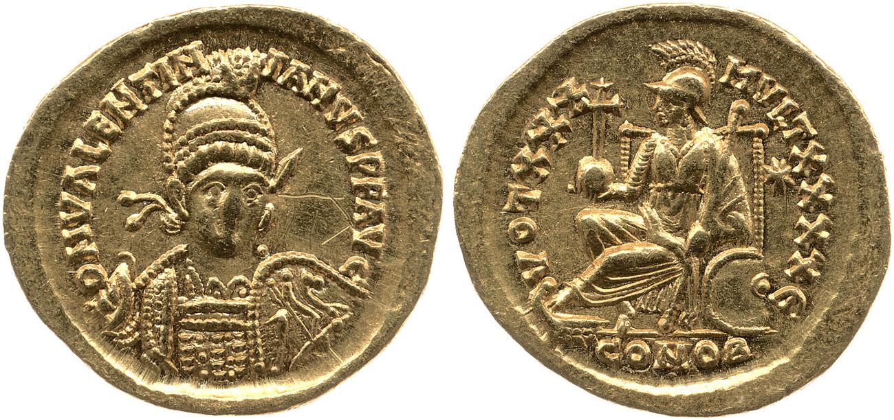 аверс RIC X Theodosius II (East) 260