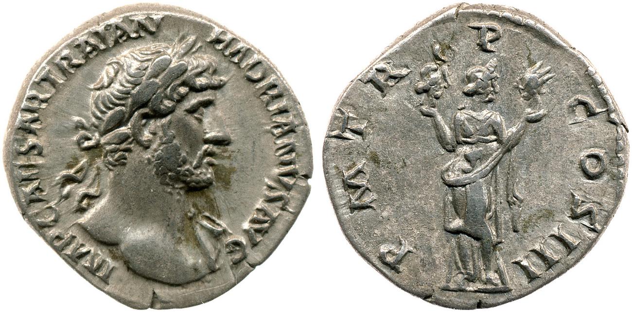 RIC II, Part 3 (second edition) Hadrian 215, аверс, Британский музей