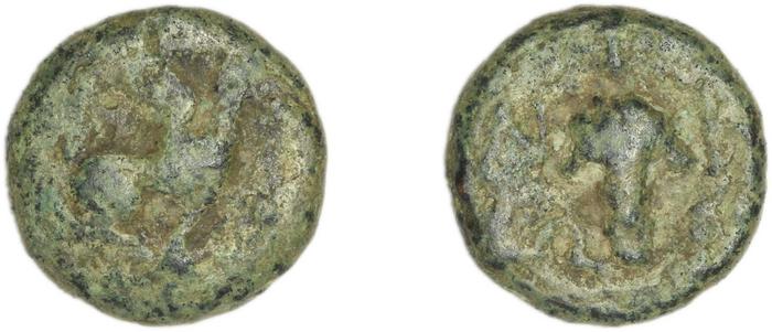 Teos Kinns 1980 Period III, AE 12, реверс, Британский музей
