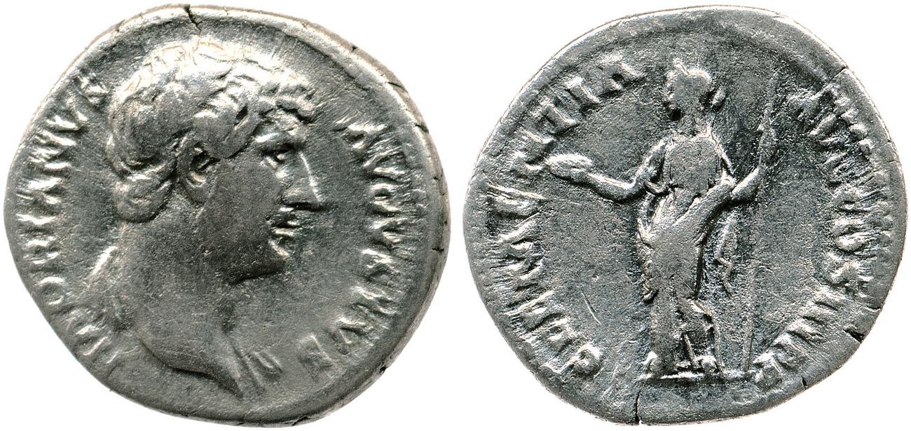 RIC II, Part 3 (second edition) Hadrian 1066, аверс, bm