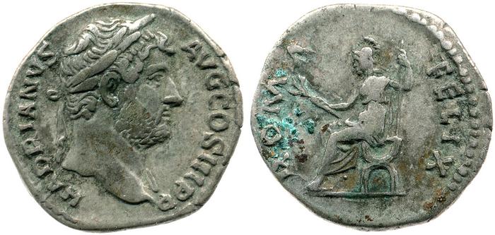 RIC II, Part 3 (second edition) Hadrian 1416, реверс, Британский музей