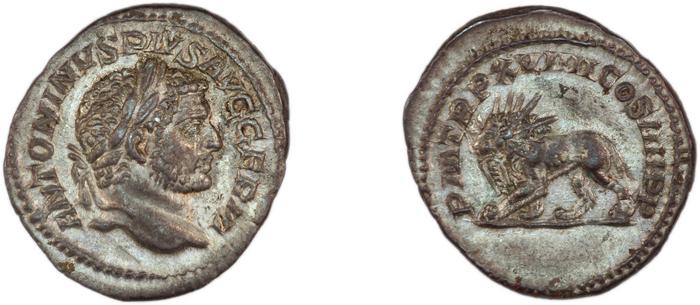 RIC IV Caracalla 283C, реверс, Британский музей
