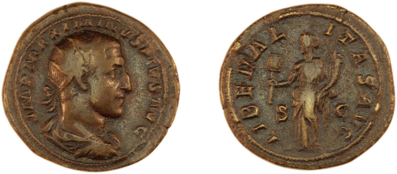 аверс RIC IV Maximinus Thrax 50