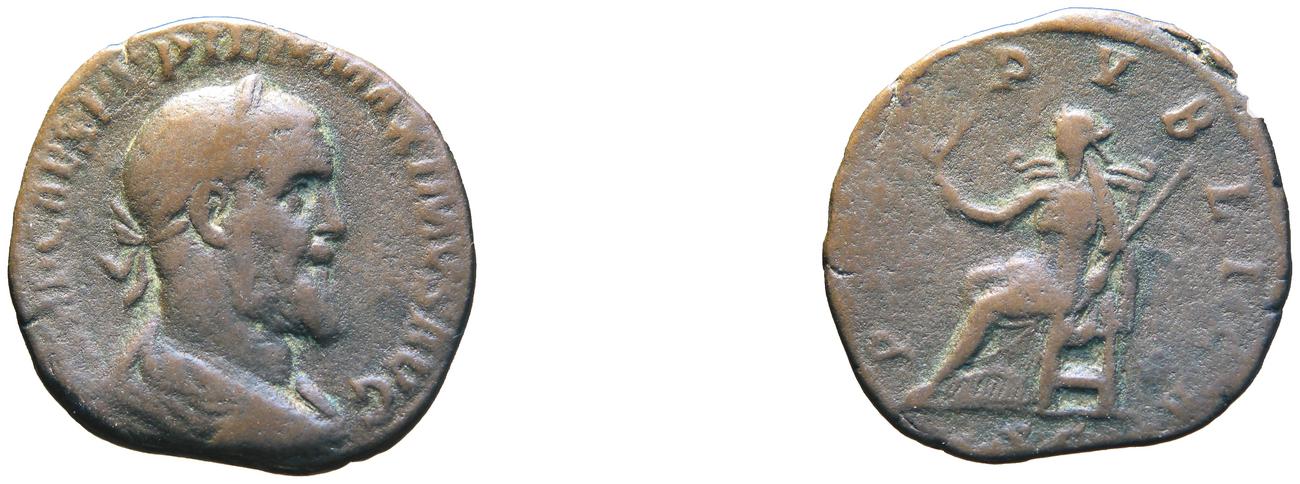 аверс RIC IV Pupienus 22B