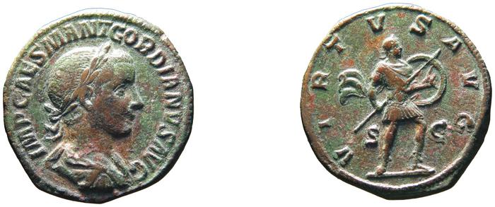 RIC IV Gordian III 259A, реверс, bm