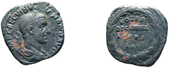 RIC IV Volusian 264, реверс, bm