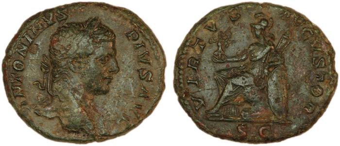 RIC IV Caracalla 477, реверс, Британский музей
