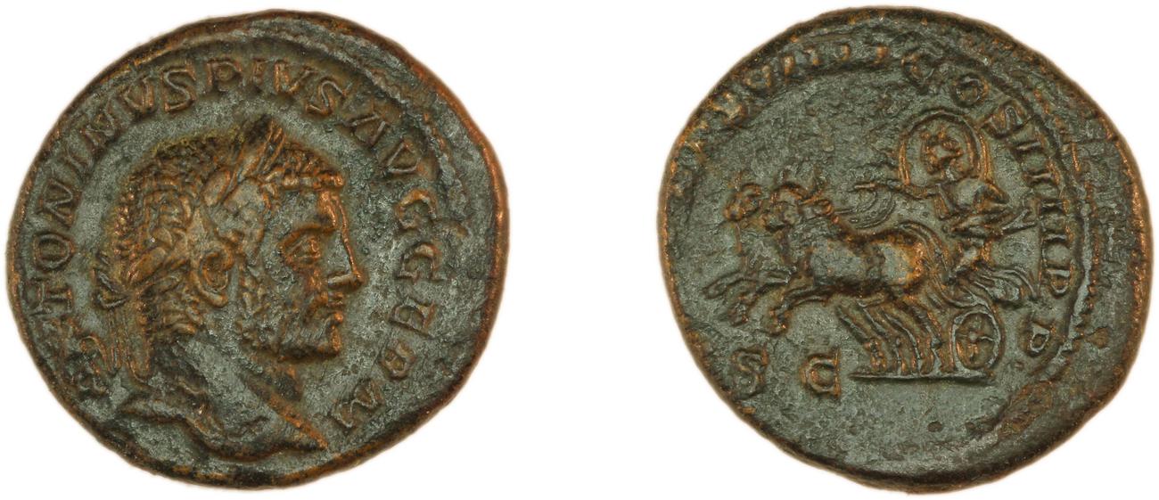 RIC IV Caracalla 558A, аверс, Британский музей