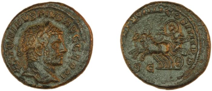 RIC IV Caracalla 558A, реверс, Британский музей