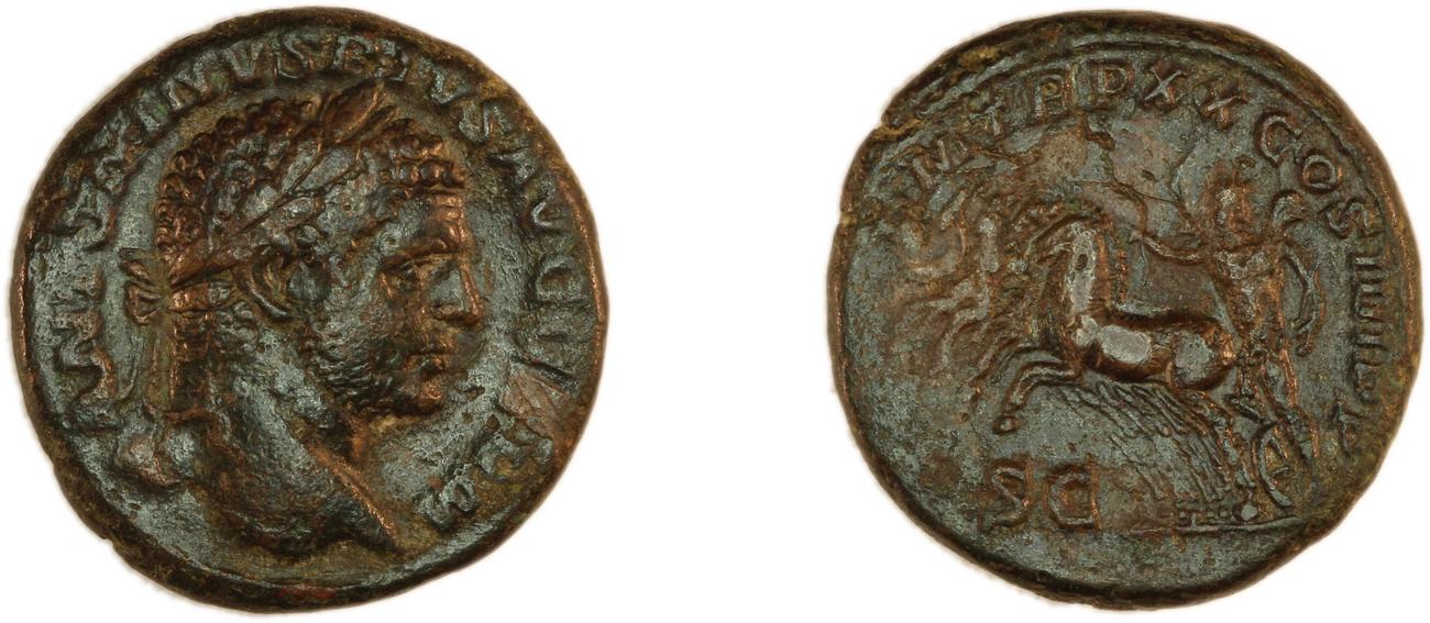 RIC IV Caracalla 570, аверс, Британский музей