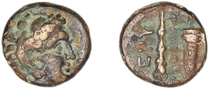 Erythrae Kinns 1980 Period II.2, AE 5, реверс, bm