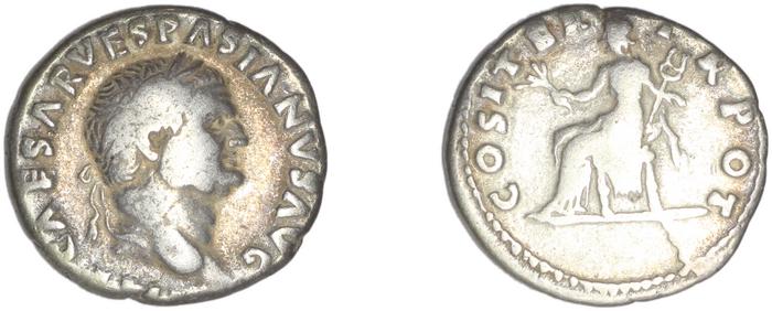 RIC II, Part 1 (second edition) Vespasian 29, реверс, bm