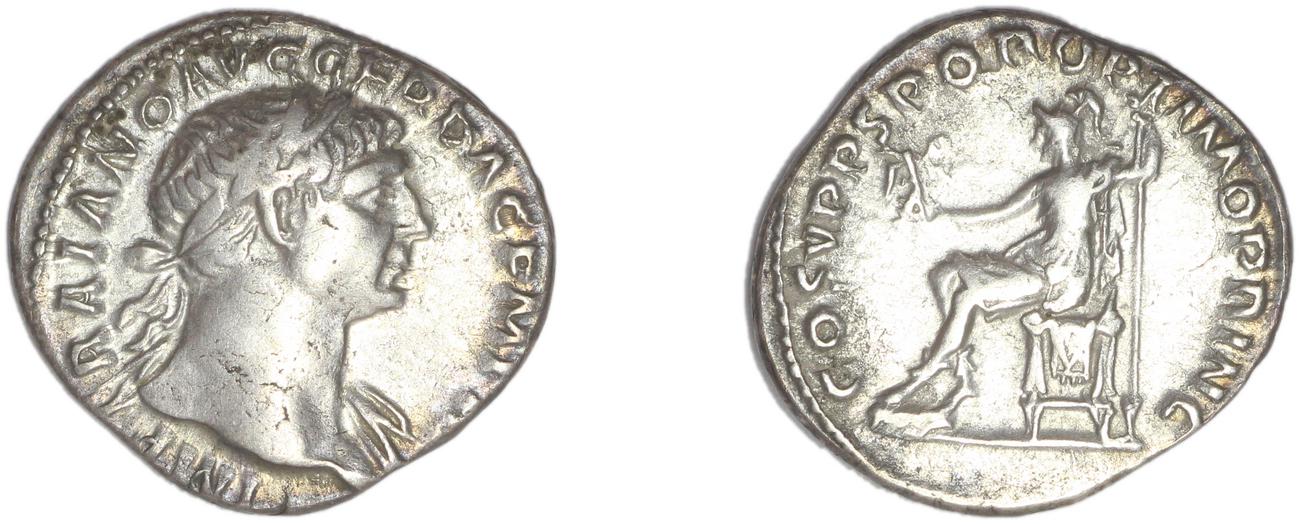 RIC II Trajan 116, аверс, bm