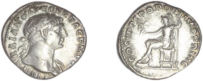 RIC II Trajan 116, реверс, bm