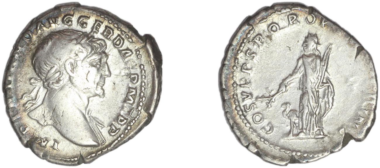 RIC II Trajan 142, аверс, bm