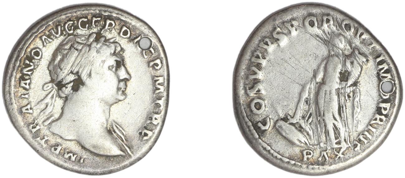 RIC II Trajan 102, obverse, bm
