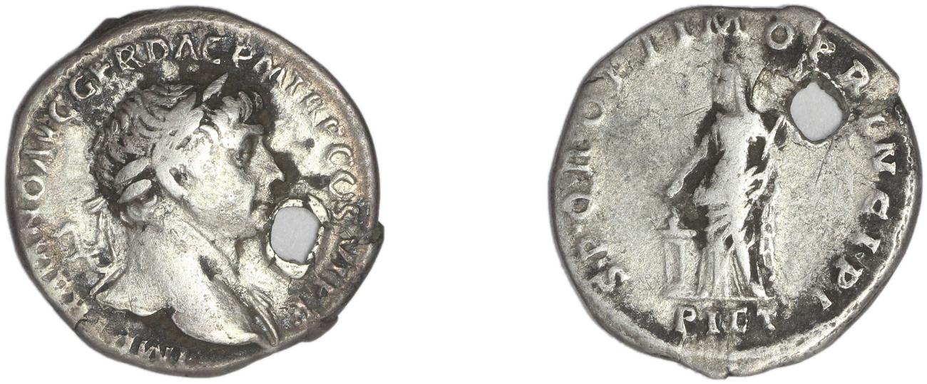 RIC II Trajan 262, аверс, Британский музей
