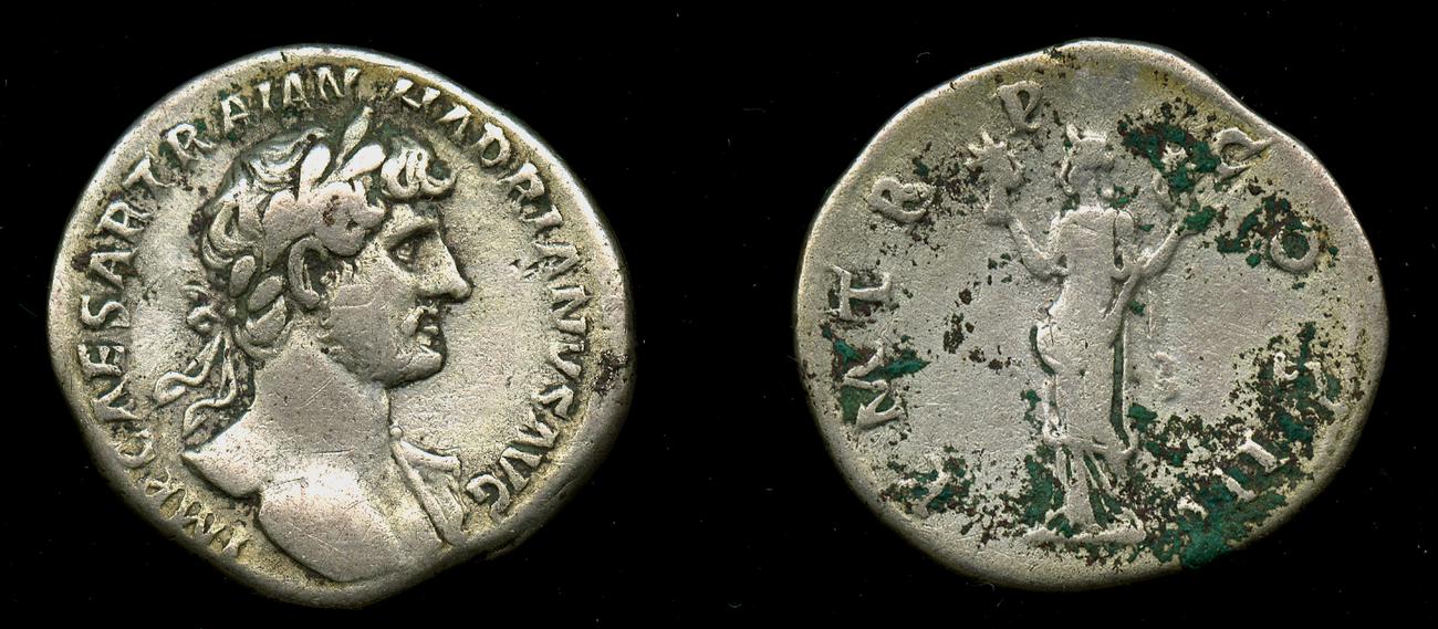 RIC II, Part 3 (second edition) Hadrian 215, аверс, Британский музей