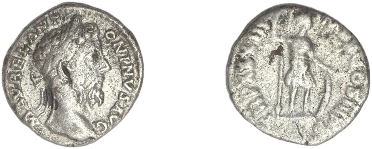 RIC III Marcus Aurelius 406, аверс, Британский музей