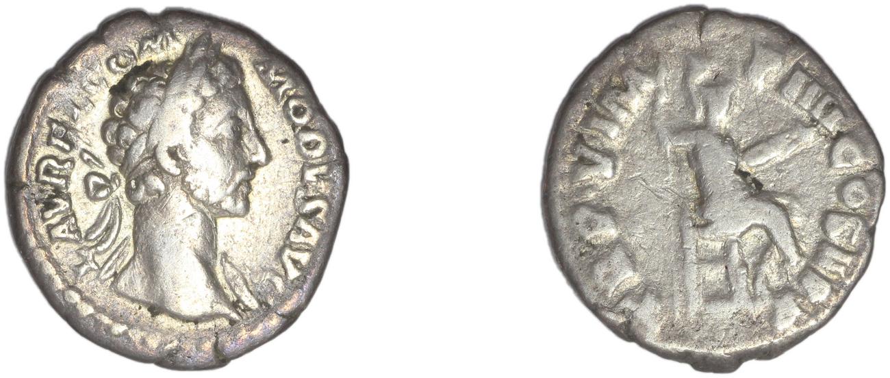 RIC III Marcus Aurelius 1, аверс, bm