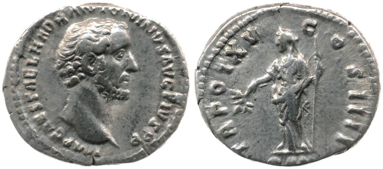 RIC III Antoninus Pius 216A, аверс, bm
