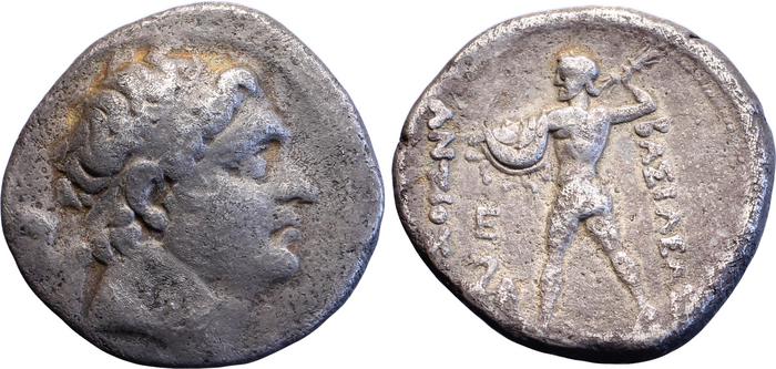 obverse Bactrian and Indo-Greek Coinage Antiochus Nicator 2.15