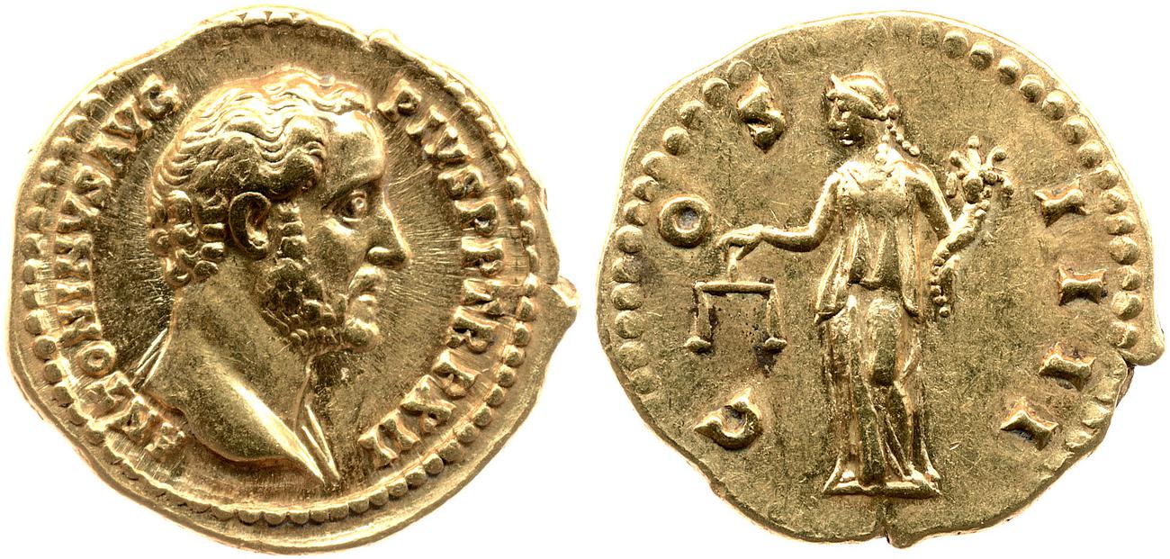 аверс RIC III Antoninus Pius 177a