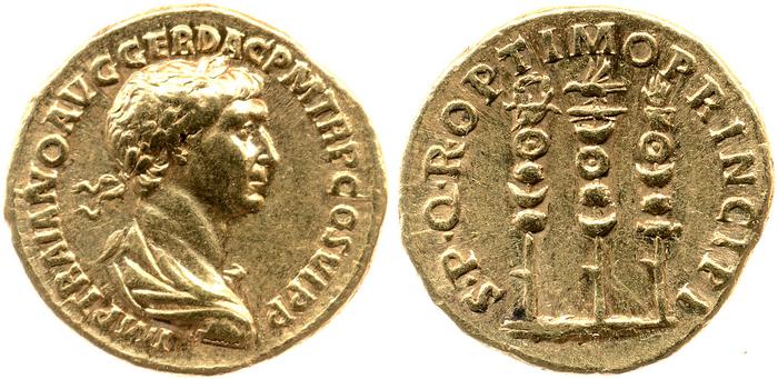 RIC II Trajan 294, реверс, bm