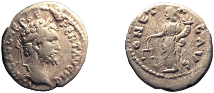 RIC IV Septimius Severus 412A, реверс, bm
