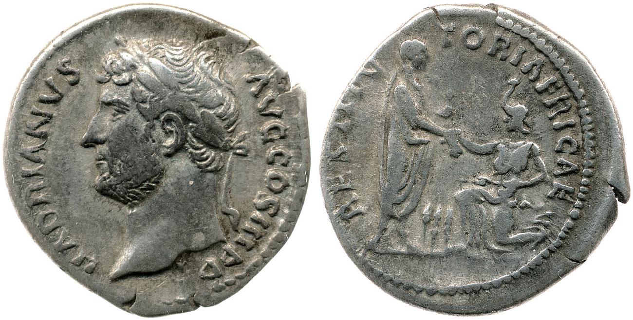 RIC II, Part 3 (second edition) Hadrian 1572, аверс, Британский музей