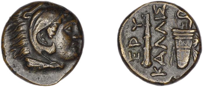 Erythrae Kinns 1980 Period III.1, AE 7, реверс, Британский музей