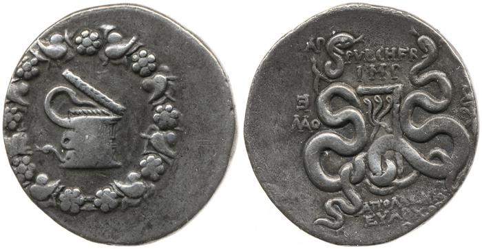 реверс Ap. Claudius Ap. f. Pulcher, governor of Cilicia Laodiceia ad Lycum Metcalf 2017 XIII