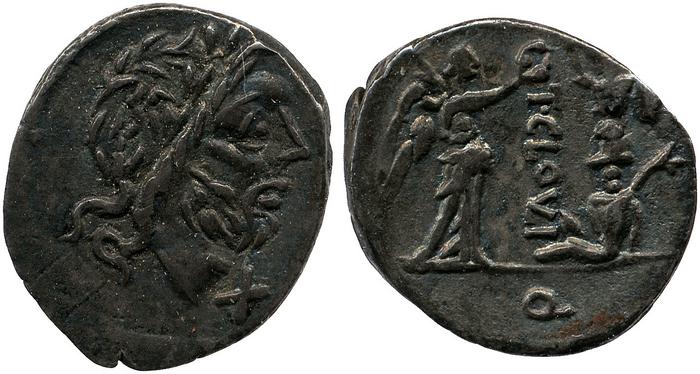 RRC 332/1c, реверс, bm
