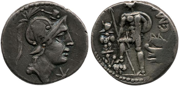 RRC 335/3d, реверс, Британский музей