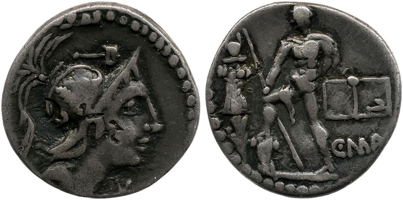 RRC 335/3g, аверс, Британский музей
