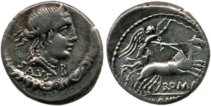 RRC 337/2c, реверс, bm