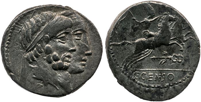 RRC 346/1c, реверс, Британский музей