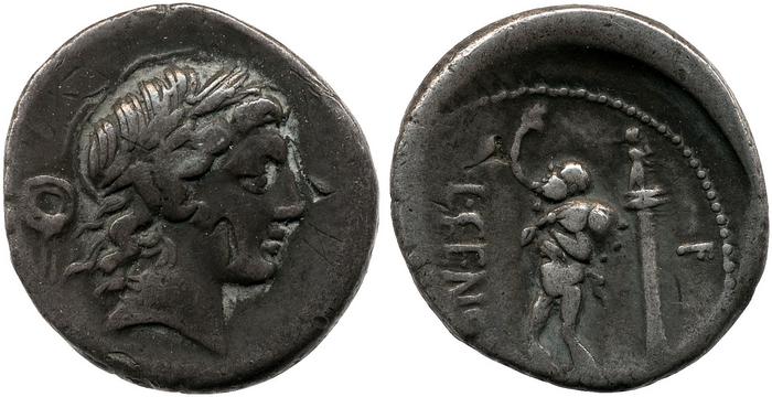 RRC 363/1a, реверс, bm