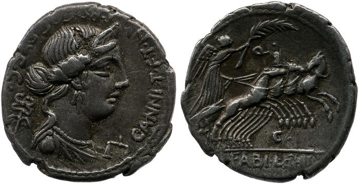 RRC 366/1c, реверс, bm