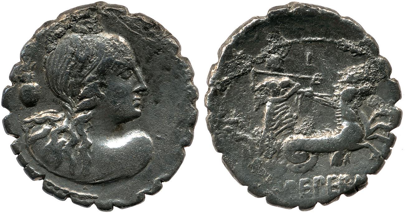 RRC 399/1b, аверс, bm
